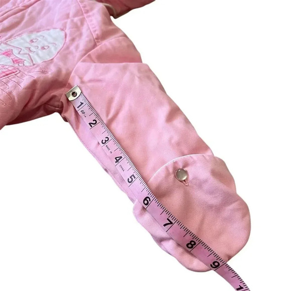 Vintage Pink Quilted Snowsuit with Humpty Dumpty Embroidered 12 Months Unisex - Picture 11 of 12
